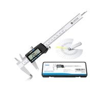 eSynic 150mm Digital Vernier Caliper Stainless Steel Vernier Caliper 6 Inch Electronic Calipers Measuring Tool Support Fractions/Inch/Metric Conversion With LCD Screen for DIY Work etc