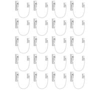 eSynic 20Pack Window Restrictors for Upvc Prevent Thieves Window Opening Restrictors 190mm Wire Long Window Window Locks Child Safety for Home/School/Commercial Application