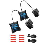 eSynic 2PACK Upgrade Air Wedge up Bag TPU Door Air Bags Support Foot Stepped and Squeezed Mode Door Lifter Pump Load-bearing 771LBS/350KG Inflatable Air Wedge with 8 Plastic Wedges & Storage Bag