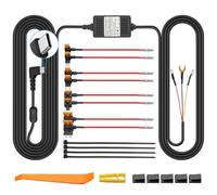 eSynic 3 Wire Dash Cam Hardwire Kit 11.5ft/3.5M USB C Car Camera HardWire Kit 12V-24V to 5V Dashcam Hard Wiring Kit Support ACC mode & Low Voltage Protection With 4 Type Fuse for Dash Camera GPS etc.