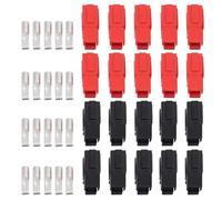 eSynic 30Amp Professional 20Pcs Quick Battery Connectors for Anderson Plug 30AMP 600V Electrical Connector 20AWG-14AWG AC/DC Power Tool