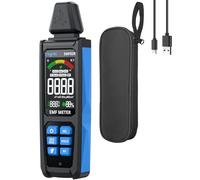 eSynic 5 in 1 Portable Rechargeable EMF Meter Digital Electromagnetic Field Radiation Detector Large with LCD Screen & Alarm Handheld EMF Reader for EF RF MF, WiFi Signal and Ghost Hunting