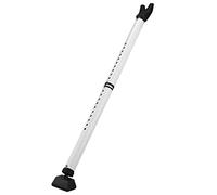 eSynic Adjustable 3-Stage 84-113cm Security Bar Door Brace | Portable|Anti-Theft|250kg Load Bearing|White Telescopic Door Brace for Door