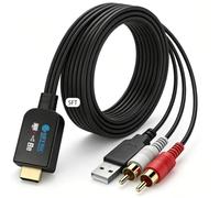 eSynic eARC ARC Audio Extractor Cable Support CEC Built in HDMI/RCA Cable
