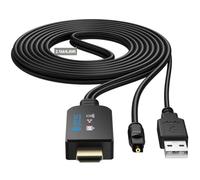 eSynic eARC ARC to Optical Audio Extractor Cable with HDMI&2.1M Fibre Cable