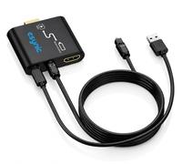 eSynic HDMI to HDMI Audio Extractor 4K Optical Splitter Adapter with Optical Audio Output for Fire TV Stick Special TV Converter 5.1 DTS Soundbar Converter Without ARC/eARC Plug & Play