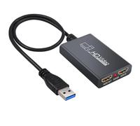 eSynic HDMI to USB 3.0 Video Capture Card | 1080P 60FPS Streaming Device with Loop-Out & Mic Input | Zero Latency Game Capture for PS4/Xbox/Switch/OBS | PC/Mac/Linux Compatible
