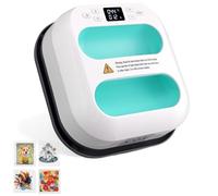 eSynic Heat Press Machine for T Shirts 9''×9'',Portable Heat Press Machine Fast Up to 400℉,Precise Temperature Control T Shirt Printing Machine Heat Transfer Machine for Clothes Bags Hat