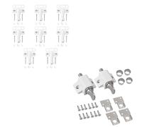 eSynic No Keys Version 2Pcs Sliding Patio Lock & Professional 8Pcs Sash Jammer Set