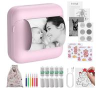 eSynic Portable Mini Thermal Printer with 10 Rolls Of Thermal Paper Pocket Mini Phone Printer with Watercolor & Storage Bag for Android IOS Kid Sticker Machine for Photo, Journal, Study Note, Travel