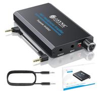 eSynic Professional 16-600Ω Portable Headphone Amplifier Rechargeable Headphone AMP Headphone Amplifier 3.5mm Headphone Amps with Two-stage Gain Switch Perfect for MP3 MP4 Phones Digital Players etc