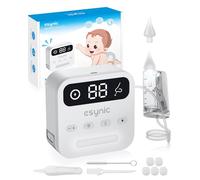 eSynic Professional Baby Nasal Aspirator Electric Nose Aspirator for Baby Rechargeable Toddler Nose Sucker Automatic Adults Nose Suction Supports 9 Suction Level&Led Light for Kids Newborns Elders etc