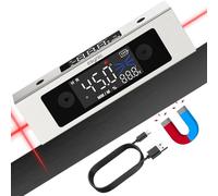 eSynic Rechargeable Digital Angle Finder with Laser Magnetic Inclinometer