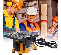 Esyogen 4" Mini Table Saw Cutting Machine 4500 RPM Tool Wood Glass Stone Cutter DIY Power Tool Cuts Wood, Glass, Stone, Non-Ferrous Metal