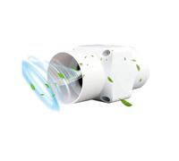 ESYSMSToz 2"/2.5"/3", 50/60/75mm Inline Booster Duct Fan, 6W/14W/18W,Ventilation Cooling Exhaust Fan, Low Noise Inline Energy Efficient Blower Can Fan.,2in/6w/12v
