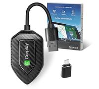 Esziluoky Wireless Carplay Adapter,Upgrade Plug & Play Wireless CarPlay Dongle Converts Wired to Wireless Fast and Easy Use Compatible Android & iPhone