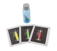 ET Alien Screw Trick - Magic Mind Reading Prop with Self-Separating Screws, Ideal for Kids’ Performances, 6.4x8.9cm Cards, 7.5cm Bottle