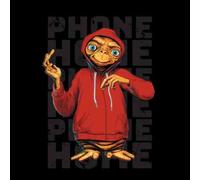 ET Phone Home Stylised T-Shirt - Black - 4XL