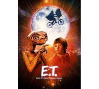 ET The Extra Terrestrial 80's Classic Vintage Movie Poster Art Glossy Poster (A2 420 × 594 mm)