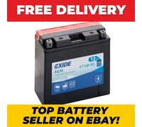 MOTORCYCLE BATTERY 12V 12Ah 210CCA ETX14AHL-BS EXIDE starter battery