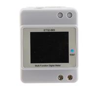 ET32 669 Watt Hour Meter, Single Phase Electricity Meter, High Accuracy 1% LCD Smart Energy Meter for AC40-300V 22 kW Power Monitoring with PC Flame Retardant Case