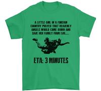 ETA 3 Mins Parachute Regiment para 1 2 3 4 Mens T-Shirt 100% Cotton Irish Green 2XL