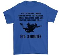 ETA 3 Mins Parachute Regiment para 1 2 3 4 Mens T-Shirt 100% Cotton Royal Blue 3XL