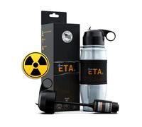 ETA Alkaline Water Filter Bottle for Travel, Camping, Hiking, Backpacking, Emergency, Survival | Removes up to 99.99% of Harmful contaminants, 9.5pH, Protects the Nutrient & Mineral Value, Made in USA