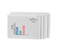 ETA hand2mind Write and Wipe Double-Sided Centimeter Grid/Blank Boards,Pack of 10