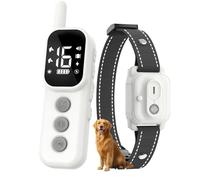 ETACCU Shock Collar for Dogs,Waterproof Dog Training Collar with Remote Control,4 Training Modes：Beep, Vibration, Safe Static,LED,Rechargeable Adjustable for 5-150lbs Small Medium Large Dogs