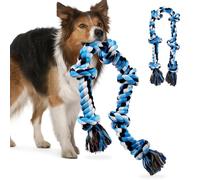 ETACCU Strong Dog Rope Toys for Large & Medium Dogs 116cm, 6 Knots Indestructible Rope Dog Toys for Aggressive Chewers, 46 Inches 100% Cotton Rope Dog Toys for Tug of War & Teeth Cleaning