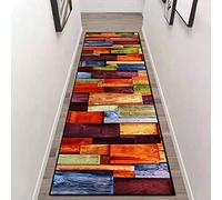 Etaclover Geometric Trellis Runner Rug,Rubber Backed Non Slip,Washable,Soft Touch Runner Rug For Living Room/Kitchen/Hallway/Bedroom/Corridor