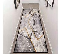 Etaclover Geometric Trellis Runner Rug,Rubber Backed Non Slip,Washable,Soft Touch Runner Rug For Living Room/Kitchen/Hallway/Bedroom/Corridor