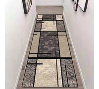 Etaclover Geometric Trellis Runner Rug,Rubber Backed Non Slip,Washable,Soft Touch Runner Rug For Living Room/Kitchen/Hallway/Bedroom/Corridor