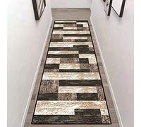 Etaclover Geometric Trellis Runner Rug，Rubber Backed Non Slip，Washable,Soft Touch Runner Rug For Living Room/Kitchen/Hallway/Bedroom/Corridor
