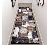 Etaclover Geometric Trellis Runner Rug,Rubber Backed Non Slip,Washable,Soft Touch Runner Rug For Living Room/Kitchen/Hallway/Bedroom/Corridor