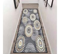 Etaclover Geometric Trellis Runner Rug,Rubber Backed Non Slip,Washable,Soft Touch Runner Rug For Living Room/Kitchen/Hallway/Bedroom/Corridor