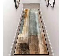 Etaclover Geometric Trellis Runner Rug，Rubber Backed Non Slip，Washable,Soft Touch Runner Rug For Living Room/Kitchen/Hallway/Bedroom/Corridor