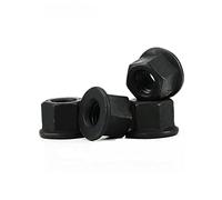 Etaclover Zkenyao-Rivet Nut Black Carbon Steel Flange Lock Nut Hex Hexagon Nut Hex Flange Insert Lock Nut Self-locking Lock Nut M10,M12,M14,M16,M18,M30, Durable Quality (Size : M18 (2pcs))