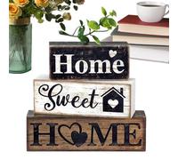 Etagere Decoration, Country House Style, Natural Wood Table Decoration, Rustic Wooden Blocks, Table Decoration for Kitchen, Brunch, Hospitality and Social Rounds