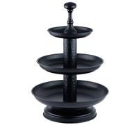 Etagere Fruit Bowl 2-Tier Serving Stand Modern Scandinavian Black Rosal