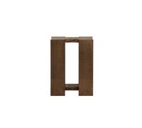 Etagere Side Table High Smoked Red Oak