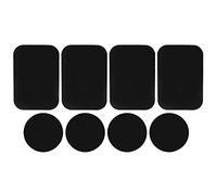 ETAINGYEUN 8PCS Metal Plates Self Adhesive Sticker Magnetic Car Mount Magnet Phone Holder Strong Adhesion Seamless Skin All Smartphones Tablets GPS Devices Stainless Iron Colorful Easy Instal