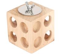 ETAINGYEUN Bird Block Chew Toys Sturdy Safe Material Parrot Wood Suitable For Love Birds Cockatiels Budgies Parakeets (6cm)