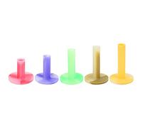 ETAINGYEUN Rubber Golf Tenden Tee Ball Holder Set, Sturdy Driving Range Tees for Indoor Outdoor Practice, Golf Mat Training Accessories Rose Red Purple Green Brown Yellow Golfer Ball Tees