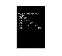 Etalvorl A And B Expand Math Formul Poster Canvas Art Painting Abstract Office Home Bar Wall Decor 08x12inch(20x30cm)