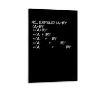 Etalvorl A And B Expand Math Formul Poster Canvas Art Painting Abstract Office Home Bar Wall Decor 20x30inch(50x75cm)