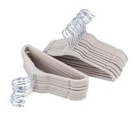 ETAOLINE Baby Velvet Hangers for Kids Clothes, 25-Pack Beige