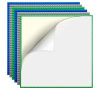 Etarnfly 6 Plate Set Building Plate Compatible with Most Brands, Peel and Stick Base Plate for Table Top, Wall, Storage Box, Green Grey Blue Base Plate