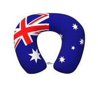 ETASUIOL Australian Flag Print Custom Comfort Travel Pillow,Memory Foam Cervical Neck Pillow,Portable U-Shaped Pillows